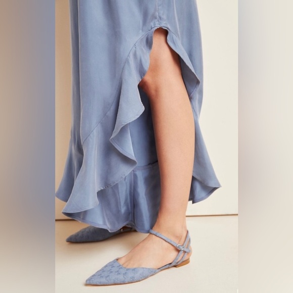 Anthropologie blue jumpsuit, NWT - Picture 3 of 6